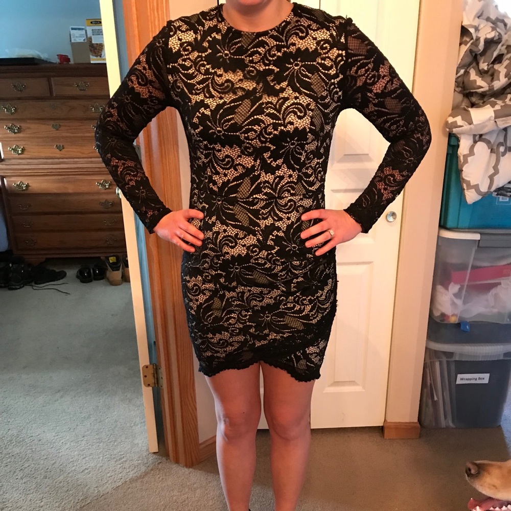 Lacy cocktail dress